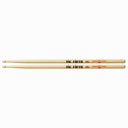 Vic Firth American Classic Extreme X8D Hickory Tear Drop Drumsticks with Wood Tip, Laquer Coating, Medium Surface Area