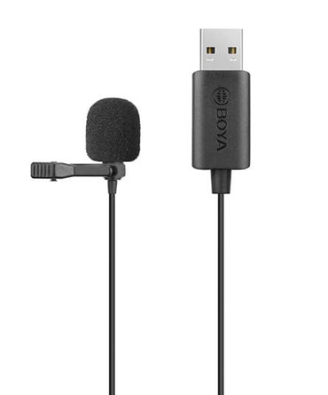Boya By-LM40 USB Lavalier Microphone Plug and Play for Vlogging, Livestreaming, Online Conference