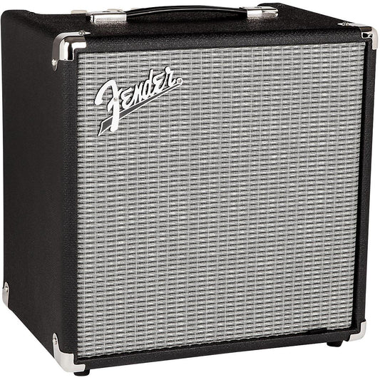 Fender Rumble 25 Electric Bass Combo Amplifier 25watts 120V (230V EUR) Lightweight with 8in Speaker Switchable Overdrive Circuit Contour Switch Knob
