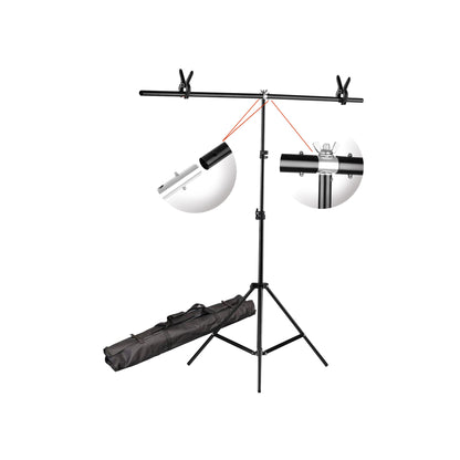 Pxel LS-BD20X15T 3 Section 6.5 x 5Feet Portable T-Shaped Backdrop Stand