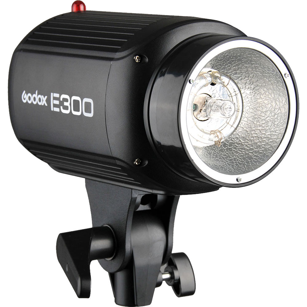 Godox E300 Studio Flash Head 300Ws Professional Photography Flash Light 5600K Color Temp with 150W Lamp 9 Levels Dimming