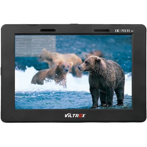 VILTROX DC-70 II 7 inch Field Minitor 4k HDMI AV Input Monitor for Mirrorless and DSLR Cameras (VERSION 2)