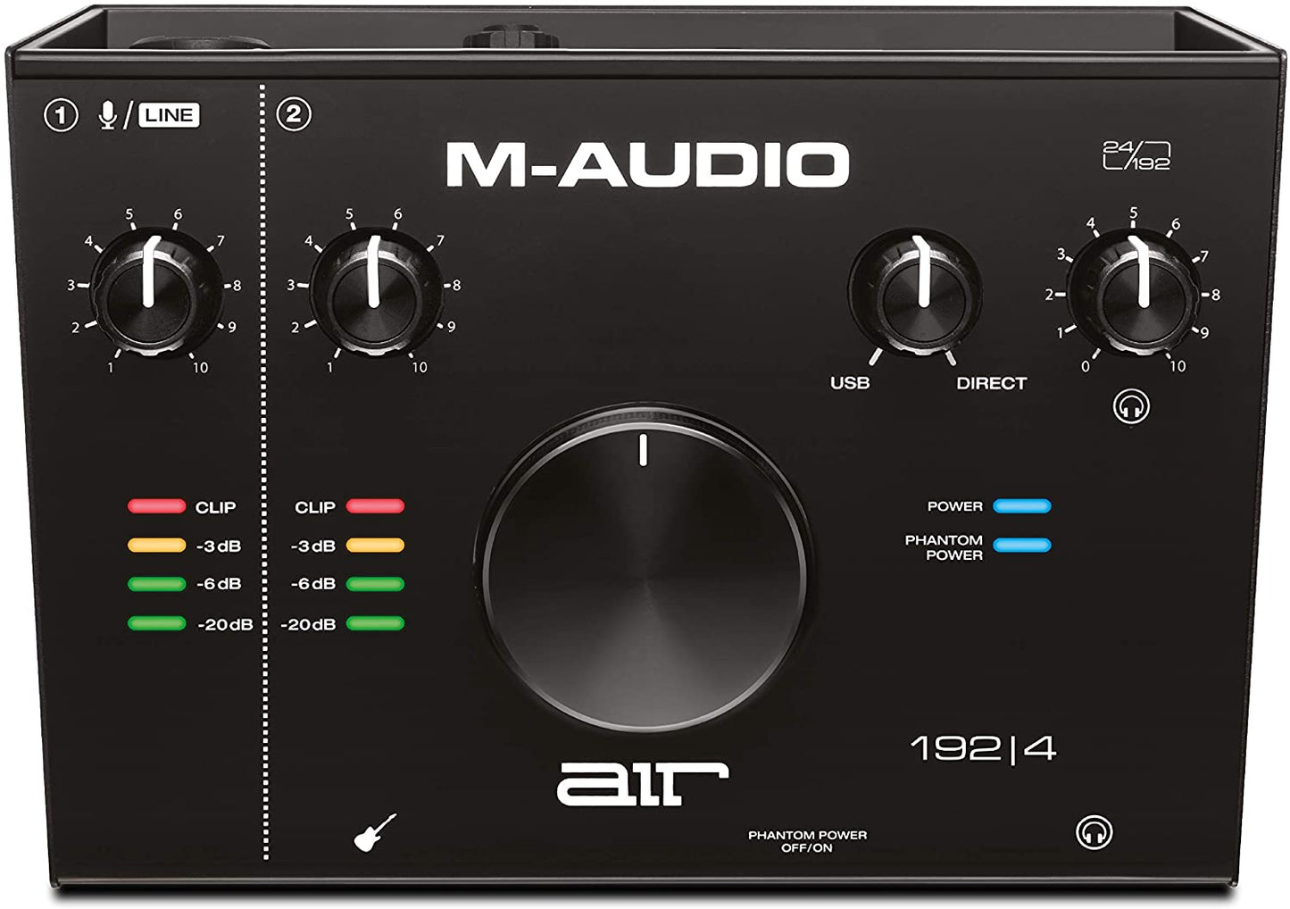 M-Audio AIR 192X4, 192 by 4, Desktop 2-In/2-Out 24/192 USB Type-C Audio Interface for Musicians, Solo Performers & Songwriters