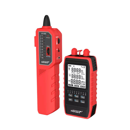 Noyafa NF-908S Mini Optical Cable Power Meter Tester with LED Indicators, Remote Adapter, Digital Signal Scanning Function for Cable and Network Testing