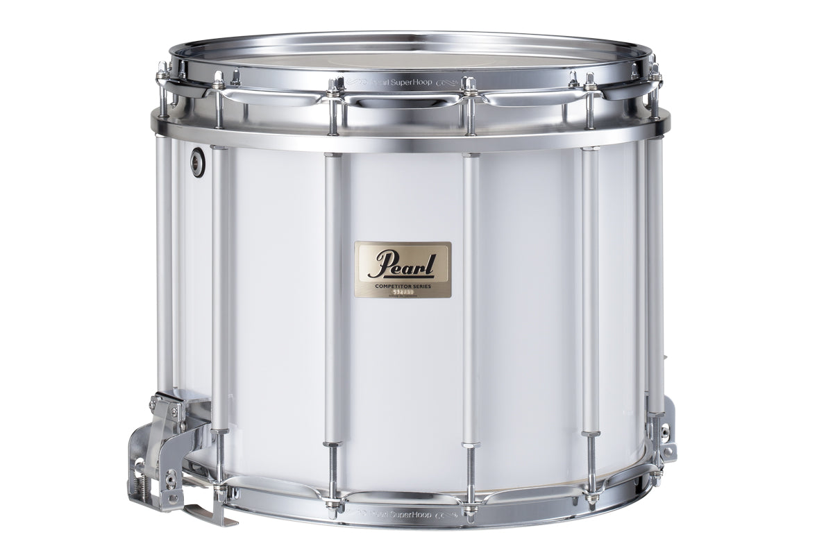 Pearl CMSX1412/C Snare Drums 14 x 12 Inches (Pure White) Lightweight with 6-ply Poplar/Kapur Shells