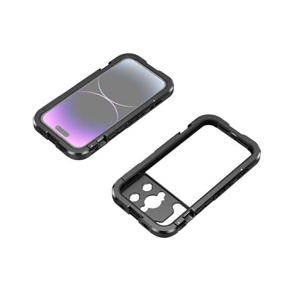 [CLEARANCE] SmallRig Mobile Phone Case Video Cage Kit with M-Mount Lens Plate for iP-14 Pro | 4075