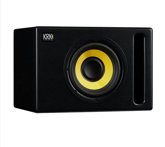 KRK S8.4 8-inch 109 Watts Powered Studio Subwoofer with up to 133Hz Frequency and Four Position Selectable Crossover Feature