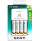 Sony Charger BCG-34HH4KN with Four AA 1.2V Cycle Energy NiMH Batteries