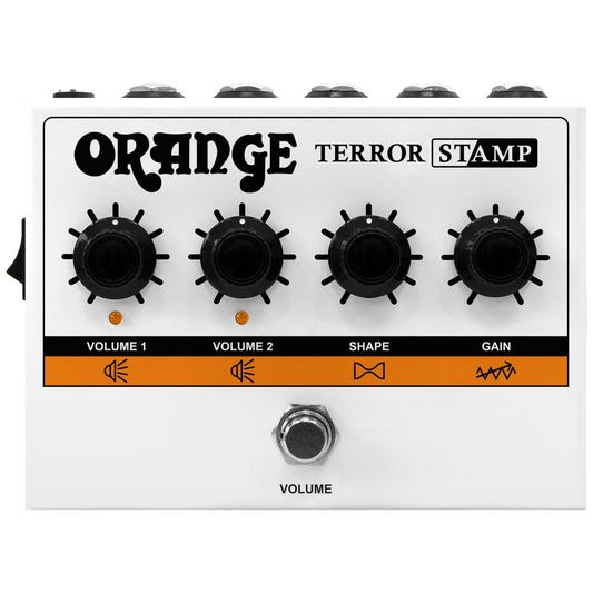 Orange Amps Terror Stamp 20 Watt Hybrid Pedal Guitar Amplifier Head with FX Loop, Switchable Master Volume