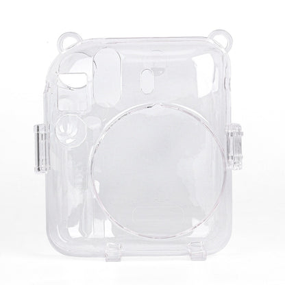 Pikxi CM12 Fujifilm Instax Mini 12 Clear Transparent Protective Camera Case Bag with Shoulder Strap
