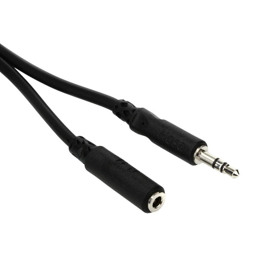 Hosa MHE-125 25ft 3.5mm Female to 1/8" Male TRS Mini Stereo Headphone Extension Cable