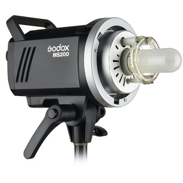Godox MS200-V 5800K LED 200Ws Portable Studio Flash Monolight with Bowens S Accessory Mount, Guide Number 174', 2.4G Wireless Radio X System, and Built-in Modeling Light for Camera & Photography