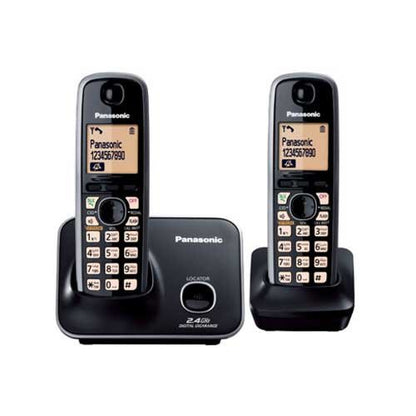 [CLEARANCE] Panasonic KX-TG3712 Rechargeable Ni-MH Wireless Telephone Cordless Phone with Caller ID (Black)