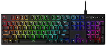 [CLEARANCE] HyperX HX-KB6RDX-US Alloy Mechanical Gaming Keyboard, Software-Controlled Light & Macro Customization, Compact Form Factor, RGB LED Backlit - Linear HyperX Red Switch