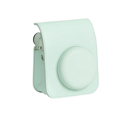 [CLEARANCE] Pikxi BMP12 Fujifilm Instax Mini 12 PU Leather Soft Silicone Protective Camera Case Bag with Shoulder Strap (Lilac Purple)