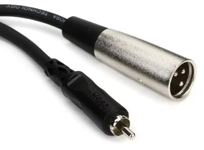 Hosa XRM-110 RCA to XLR Male Unbalanced Interconnect Cable - 10 foot