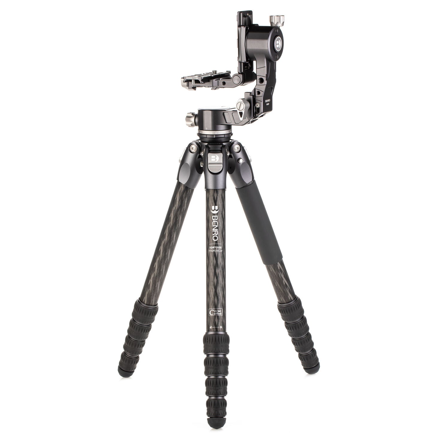 Benro TTOR35CLVGH2F Carbon Fiber Tripod Lightweight with GH2F Folding Gimbal Head and 10kg Load Capacity