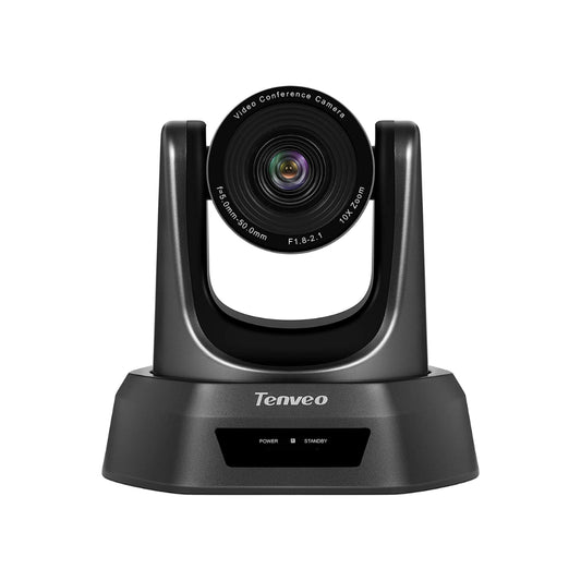 Tenveo NV10A 1080P HD PTZ Video Conference Camera with 10X Optical Zoom, USB / SDI / HDMI Outputs, IR Remote Indicator, Pan, Tilt and Zoom Features for Live Streaming & Video Conference