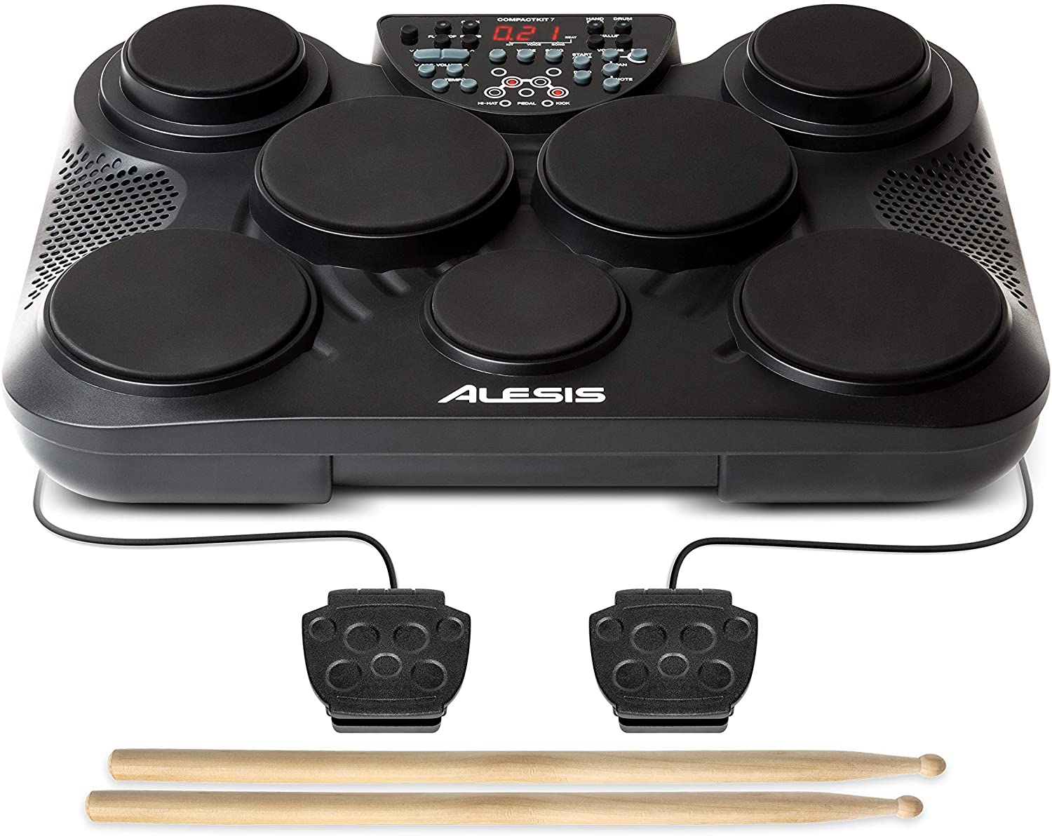 ALESIS COMPACT KIT 7 | Ultra-Portable 7-Pad Electronic Table-top Drum Kit