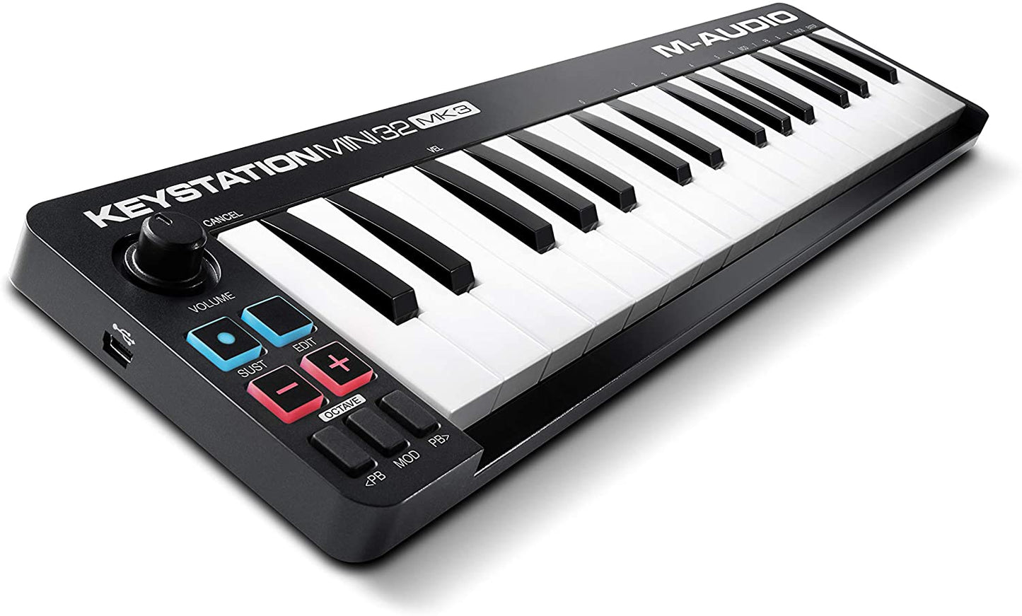 M-Audio Keystation Mini2 32 MK3 | Ultra Portable Mini USB MIDI Keyboard Controller | M Audio Edition and Xpand 2 by AIR Music Tech