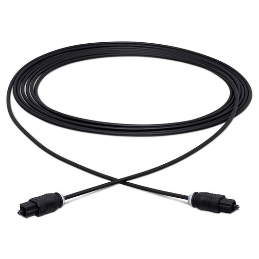Hosa 3ft / 6ft Toslink Male to Male Digital Fiber Optic Cable Compatible with ADAT, S/PDIF, Dolby Digital, and DTS Surround Audio | OPT-103, OPT-106