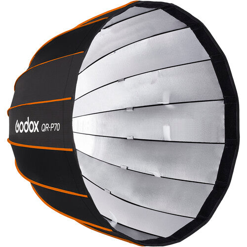 Godox QR-P70 70CM Deep Parabolic Quick Setup Bowens Mount Flash Speedlight Diffuser Reflector