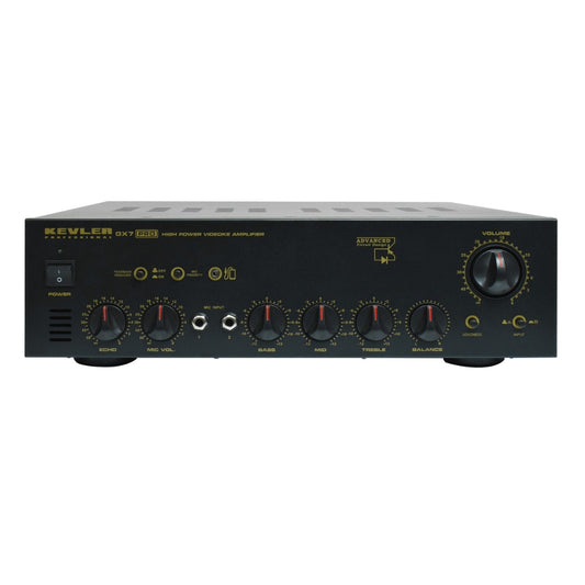 [CLEARANCE] KEVLER GX-7 PRO 800W X2 High Power Integrated Videoke Amplifier with 3.5mm AUX Jack Input, Feedback Reducer, Mic Priority, Loudness Button and Effects Master Controls