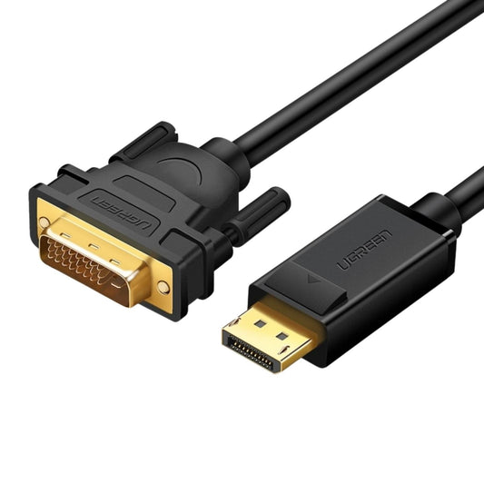 UGREEN 1080P 60Hz DisplayPort DP Male to DVI (24+1) Male Gold-Plated Cable Connector with Button Design, Multiple Internal Shielding for Laptop, Graphics Card, HDTV (1.5M, 2M) | 10243 10221