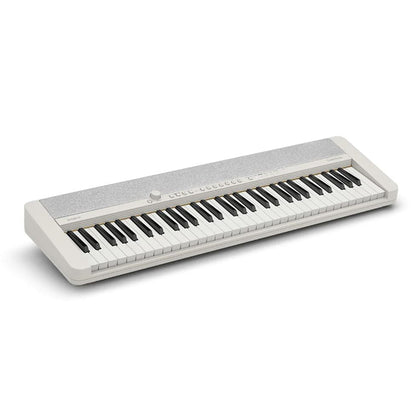 Casio CT-S1 61 Key Portable Classic Design Piano Keyboard with AiX, Wireless MIDI, Volume-Sync, Audio Adaptor (White)