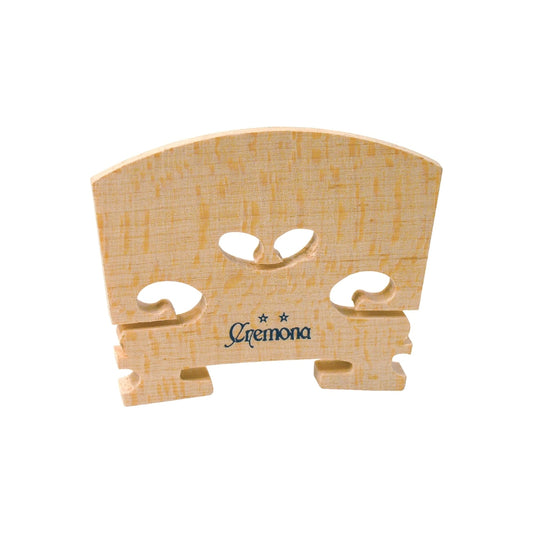 Cremona VP-202 2-Star 1/2 Tapered Wood Violin Bridge with Maple Construction Violin Accessory