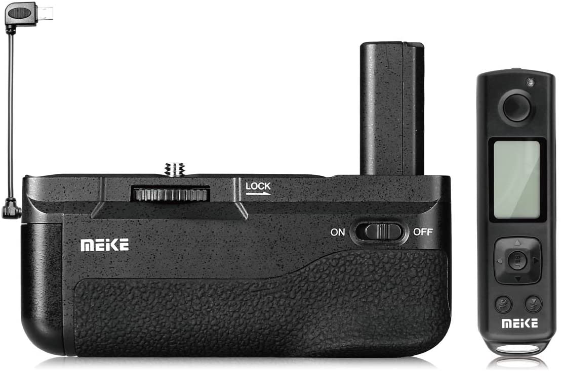 Meike A6500 Pro Battery Grip Built-In 2.4GHz Remote Control for Vertic ...