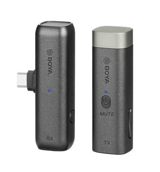Boya BY-WM3U Digital True-Wireless Microphone System for Android Devices, Cameras, Smartphones (2.4 GHz)