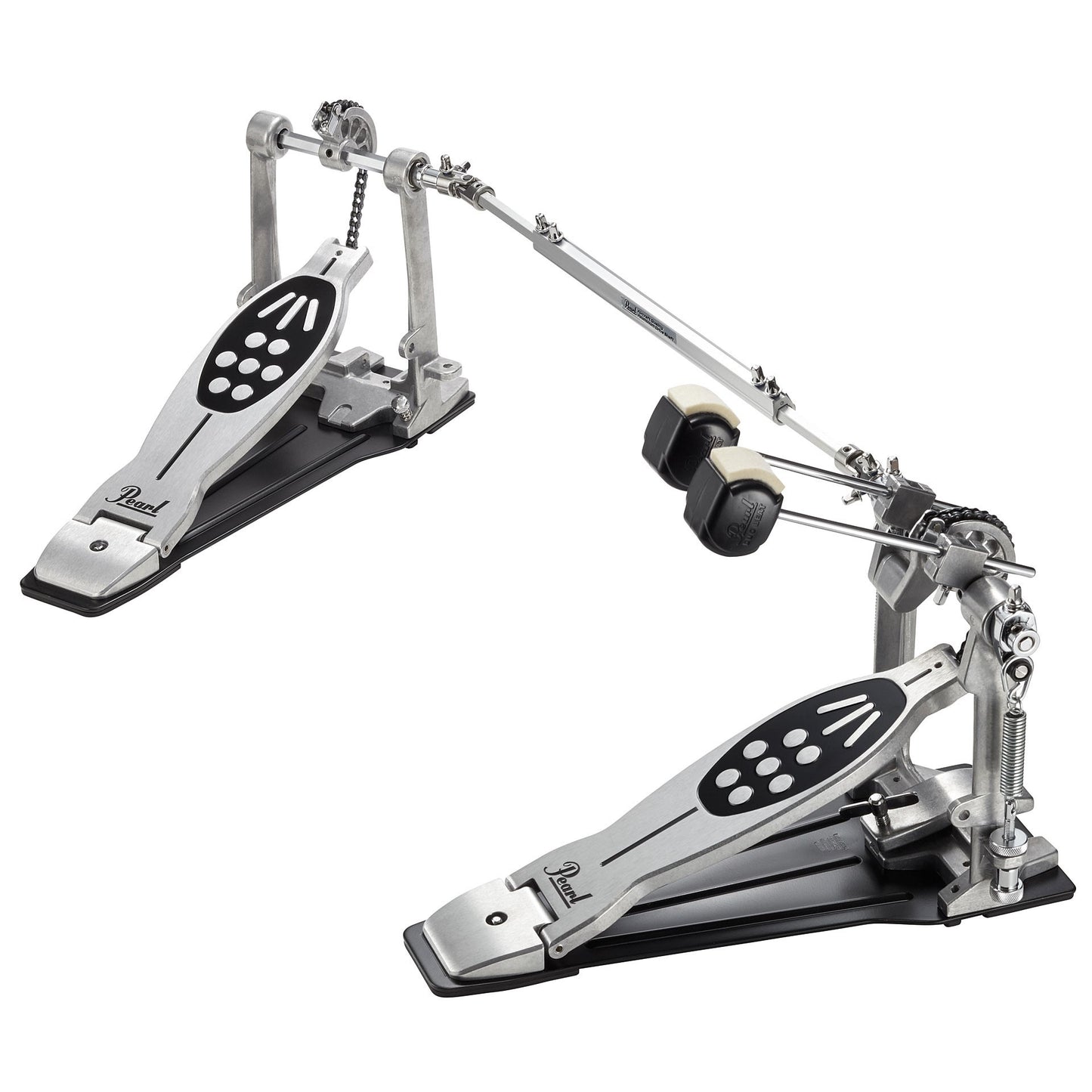 Pearl P922 Powershifter Bass Drum Double Pedal with Two Switchable Cams Frictionless Spring Rollers 2-way DuoBeater