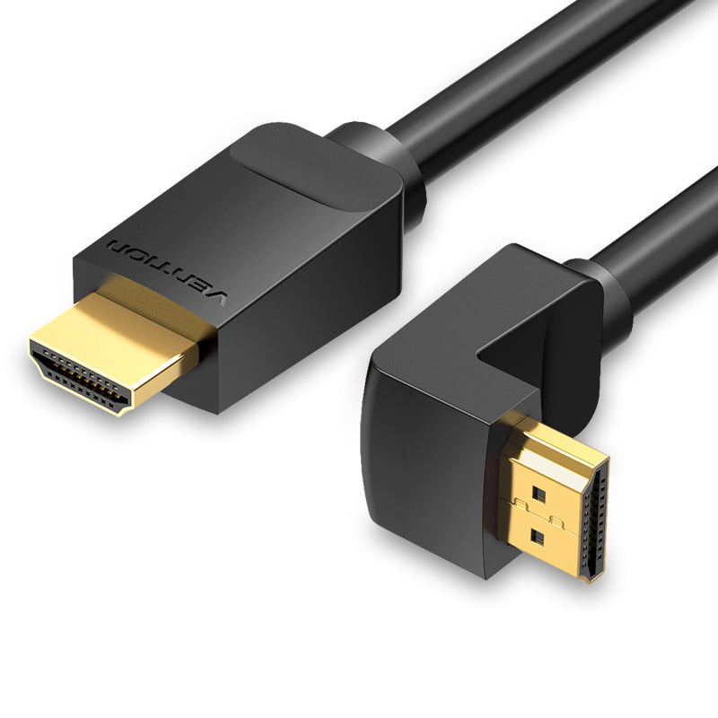 Vention HDMI 2.0 Cable Right Angle 270 Degree (Male to Male) 4K Ultra HD 3D 60Hz Video Cable (Different Lengths Available) (AAQ)