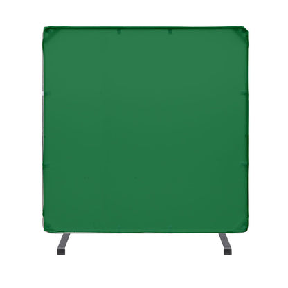 Pxel 2 x 2m Chroma Key Green Screen Square Background Backdrop Muslin Cloth Kit with Collapsible Stainless Steel Frame with Elastic and Velcro Fastening Straps for Live Video and Studio Videography | BG-FM2020