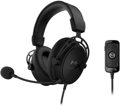 [CLEARANCE] HyperX Cloud Alpha S PC Gaming Headset, 7.1 Surround Sound, Noise Cancelling Microphone for PC, Xbox One and Mobile Devices | HX-HSCAS-BK/WW