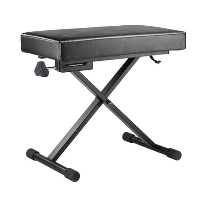 Hercules EZ Height Adjustable Keyboard Bench with 150kg Weight Capacity, Leather Seat, 4 Height Adjustment for Piano Musicians | KB200B
