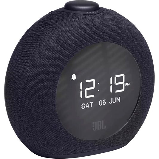 JBL HORIZON 2 Bluetooth Clock Radio Speaker with FM Tuner Dual Alarms LCD Display Ambient Light Battery Backup Two USB Ports