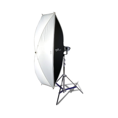 Phottix PH83727 G-Capsule 30 x 140cm EZ-Up Modifier Panoramic Rectangular Softbox with One Push Release Unlock Button, Heat-resistant Fabric Material and Bowens Mount for Photography