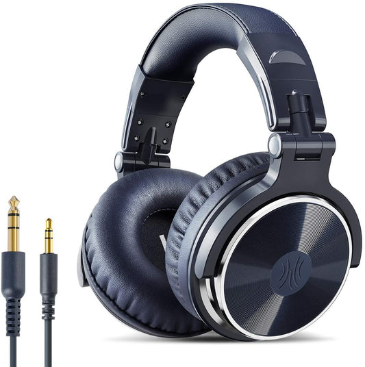 OneOdio Pro 10L Over Ear Headphones with Cable, Studio Headphones with 6.3mm, 3.5mm Jack, Closed DJ Headphones with 50mm Drivers., Bass Sound