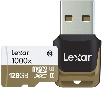 Lexar Professional 128GB 100x microSDXC UHS-II U3 C10 V60 Memory Card - 150MB/s LSDMI128CBAP1000R