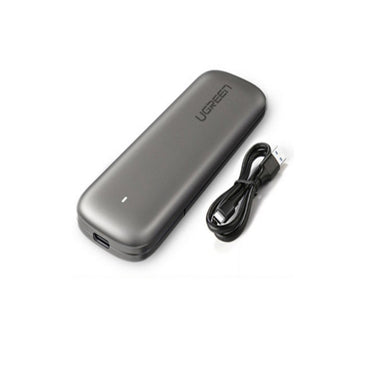 [CLEARANCE] UGREEN M.2 USB-C 3.1 SSD Enclosure 6Gbps with UASP for SATA NGFF External Drive (Silver) | 60355