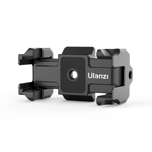 Ulanzi ST-15 2-in-1 Arca Swiss Quick Release Plate & Foldable Phone Clamp Holder Clip for Smartphones Cameras
