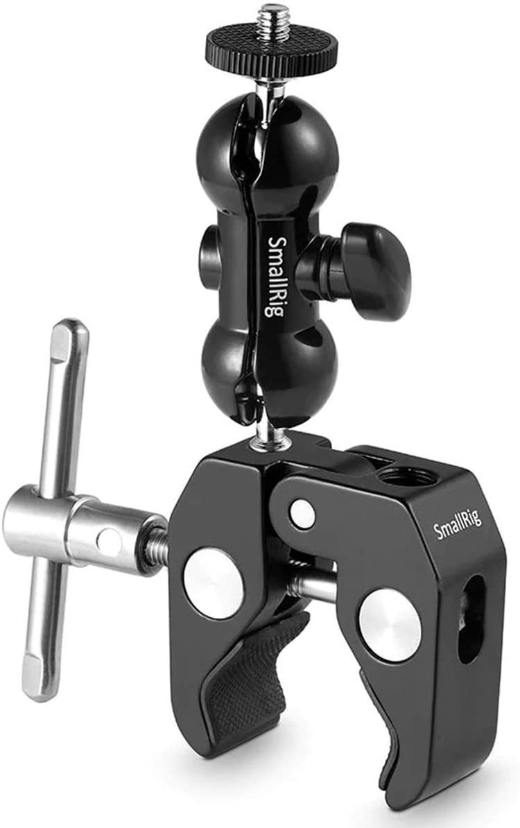 SmallRig Multi-function Super Clamp with Double Ball Heads & 1/4" Screw