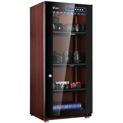 [CLEARANCE] Eirmai 120L Electronic Digital Dry Cabinet Dehumidifying Box with Touchscreen and Automatic AI Smart Control - 120 Liters Wood Grain (MRD-128WT)