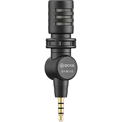 [CLEARANCE] Boya BY-M110 Ultracompact Condenser Microphone with 3.5mm TRRS Plug for Smartphones, Tablets, and Laptops