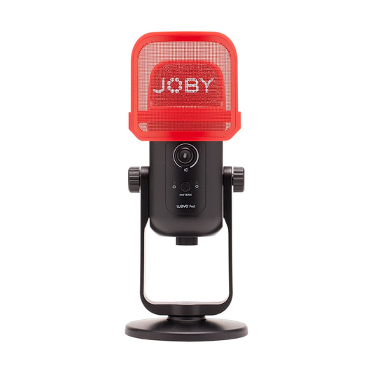 JOBY Wavo POD Omnidirectional USB Desktop Condenser Microphone with LED Indicators, On-Board Controls, USB Type-C and 3.5mm Headphones Output for Streaming and Podcast | 1775