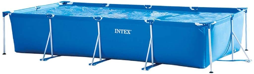 Intex 28273 4.5m x 2.2m x 84cm Rectangular Frame Outdoor Easy Assemble Backyard Above Ground Swimming Pool