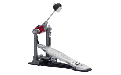 Pearl P1030R Eliminator Solo: Red Cam Single Bass Drum Kick Pedal with Control Core Quad-beater Footboard Powershifter Function