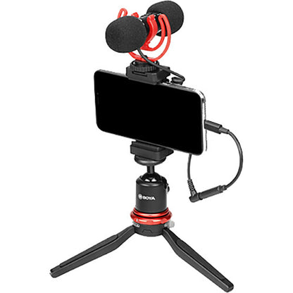 [CLEARANCE] Boya BY-MM1 Pro Dual-Capsule Condenser Shotgun Microphone for Cameras, iPhone, Android Smartphone, Tablet, Camcorder, PCs, 2 Person Recording
